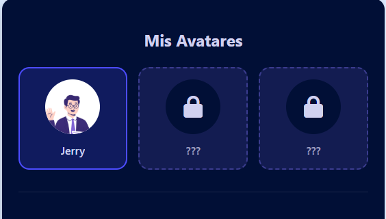 Galería de avatares exclusivos