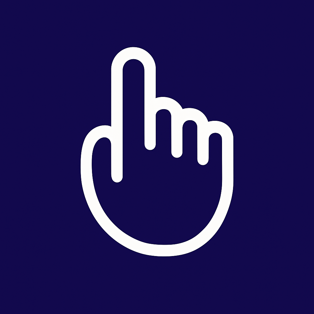 Ícono dedos